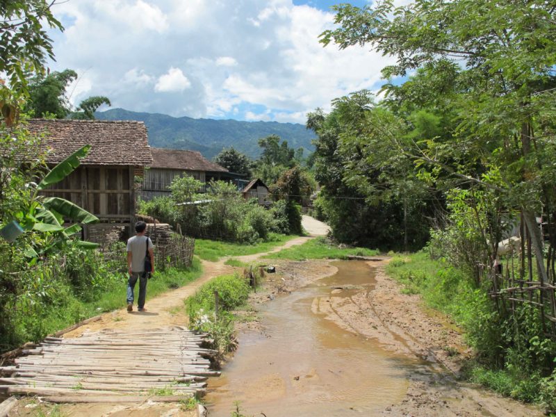 Aufnahme von der Bergregion Chiang Rai